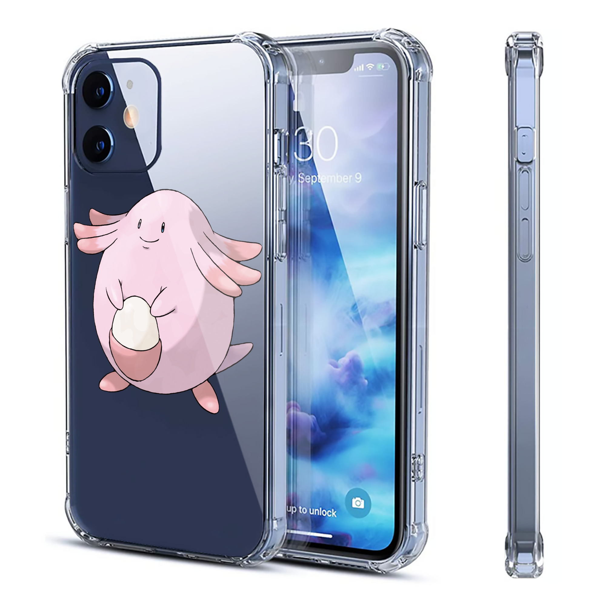 （画像用） ポケットモンスター Pokémon 【iPhone 12シリーズ対応】透明スマホケース（クリアソフトケース）
